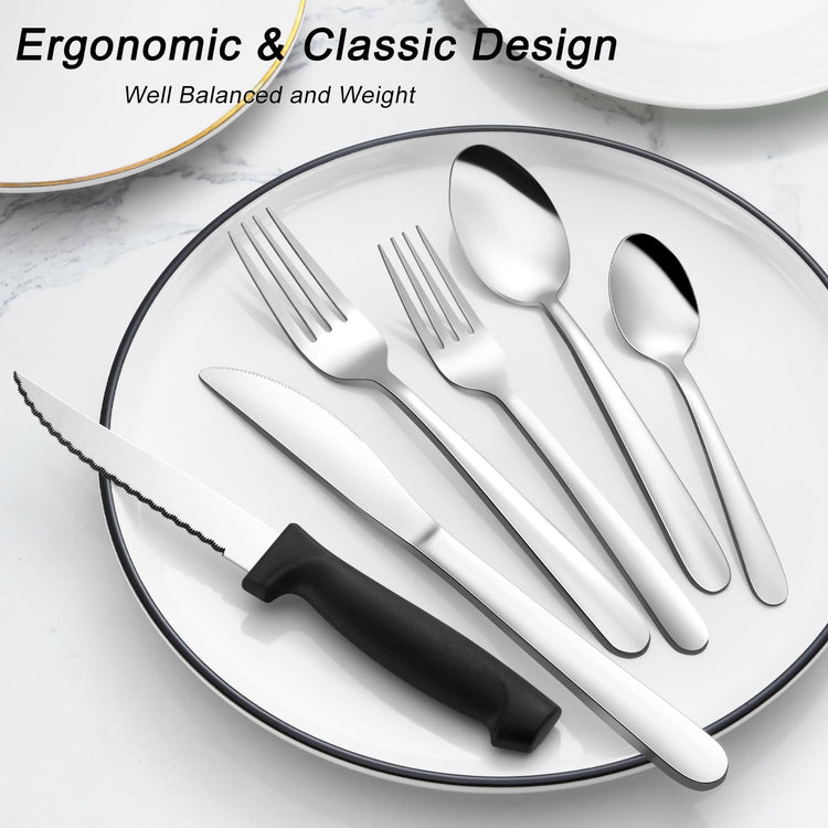 72 Pieces Silverware Set for 12 (72 Count)
