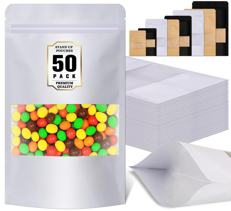50 Pack Resealable Bags