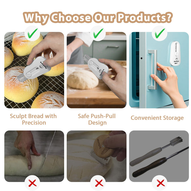 Premium Magnetic Bread Lame & Versatile Bread Scoring Tool