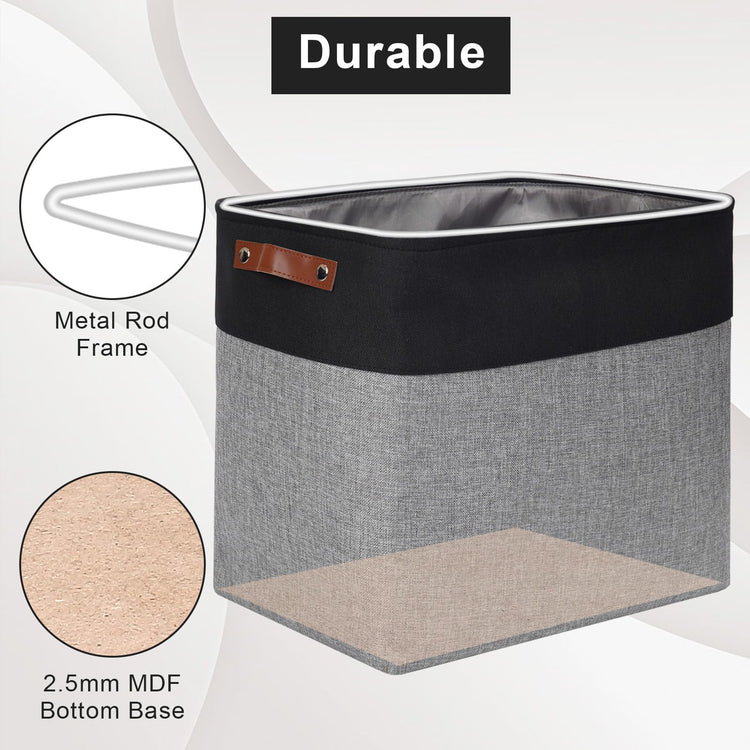 Large Fabric Storage Baskets (3 Count)
