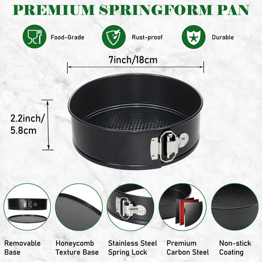 7 Inch Springform Pan 50 Pcs Parchment Paper Baking Mold Cake Cheesecakes