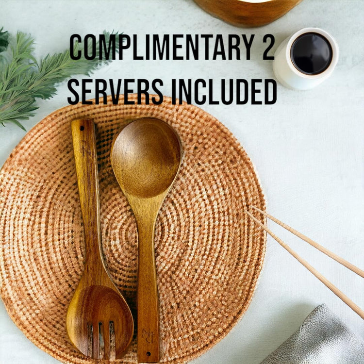 Extra Large Wooden Salad Bowl