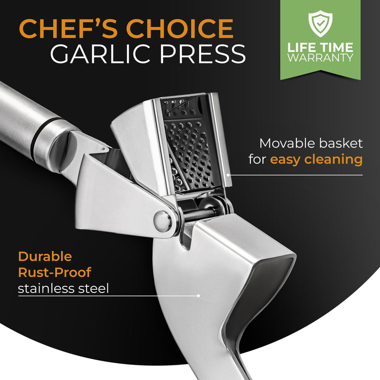 Garlic Press Stainless Steel