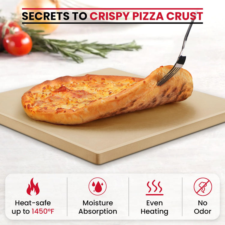 13" x 13" Square Pizza Stone for Oven Grill
