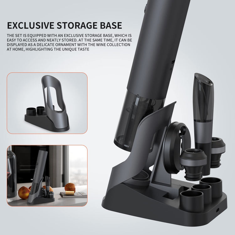 Rechargeable Electric Wine Bottle Opener Set 7