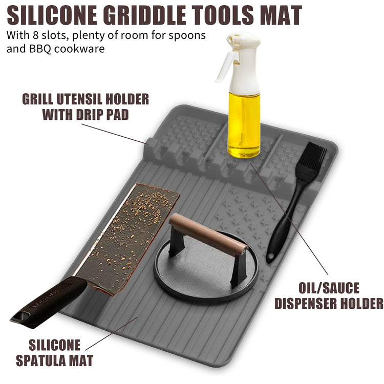 2 PCS Silicone Grill Mat Compatible with Blackstone (2 Count)