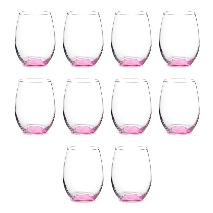 Stemless Wine Glasses in Bulk by ARC Perfection (10 Count)