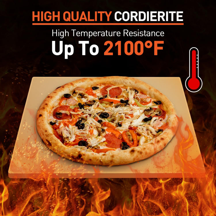 Pizza Stone for Oven and Grill 15 x 12 Inch