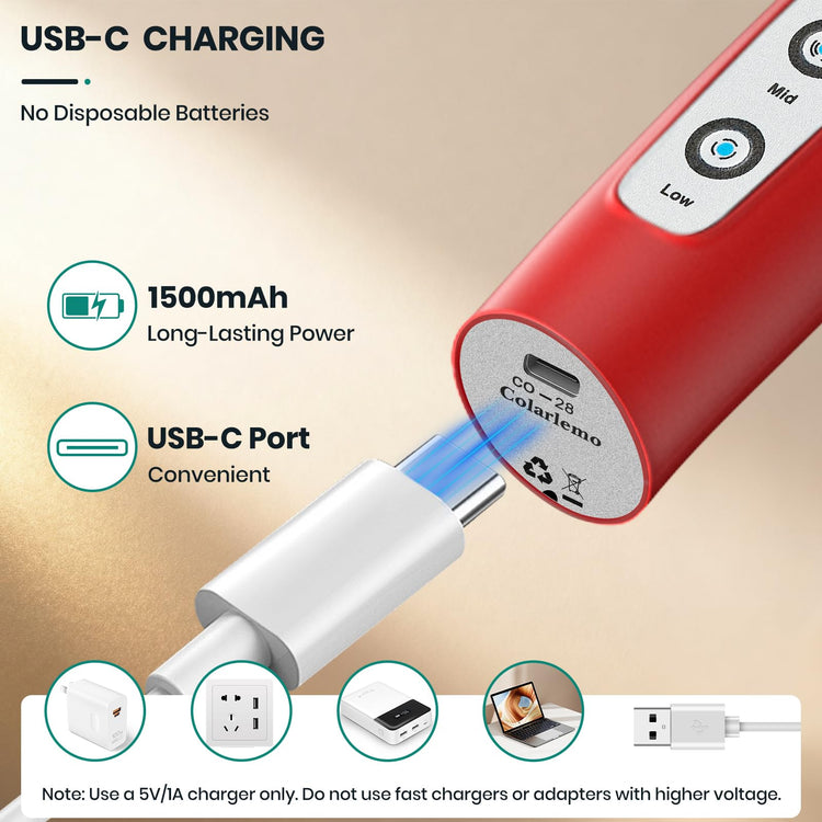 Milk Frother Handheld Rechargeable with Stand