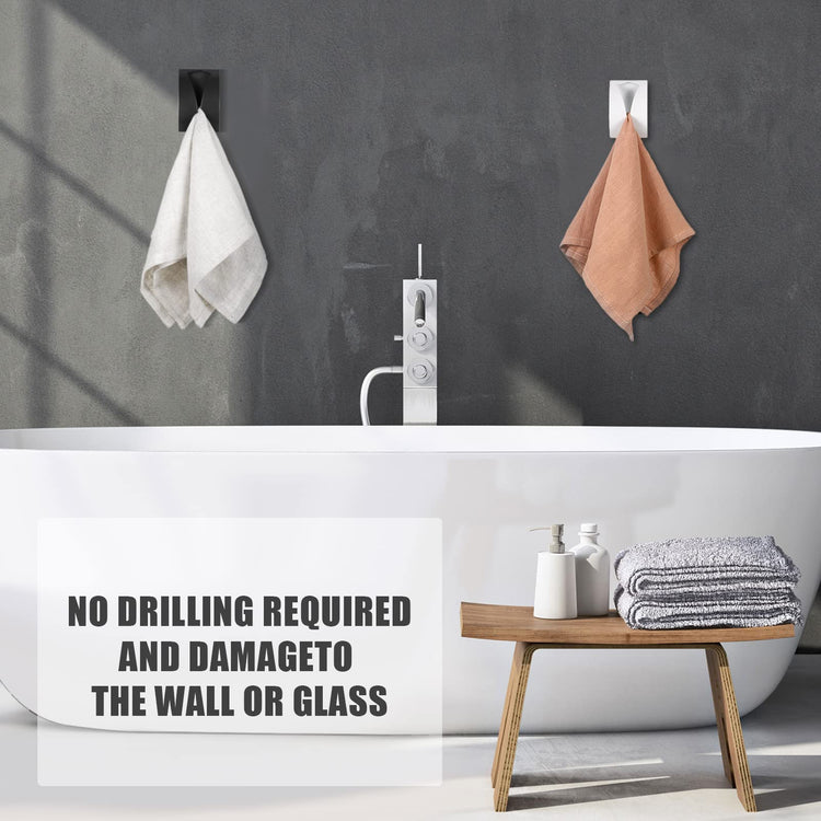 4 Pcs Self Adhesive Kitchen Towel Hook Holder