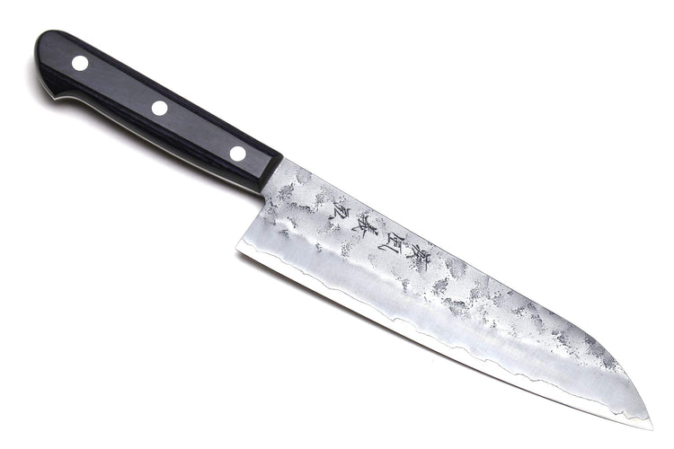 Stainless Clad Nashiji Ginsan High Carbon Stain Resistant Steel Santoku Multipurpose Knife