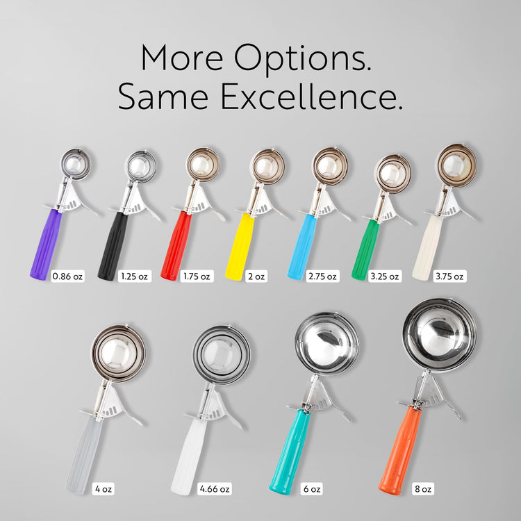 3 oz Ivory Stainless Steel Portion Scoop