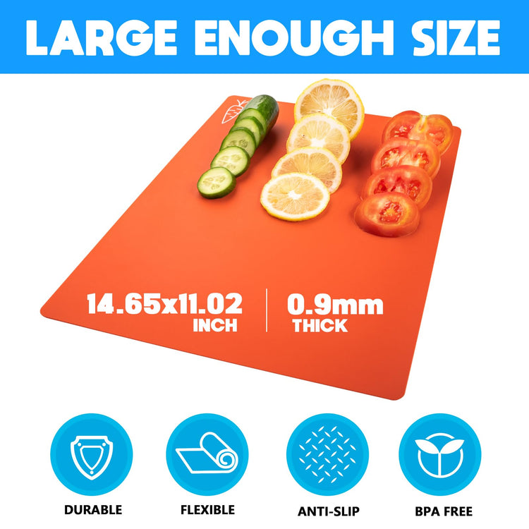10 Pieces Flexible Cutting Boards (10 Count)