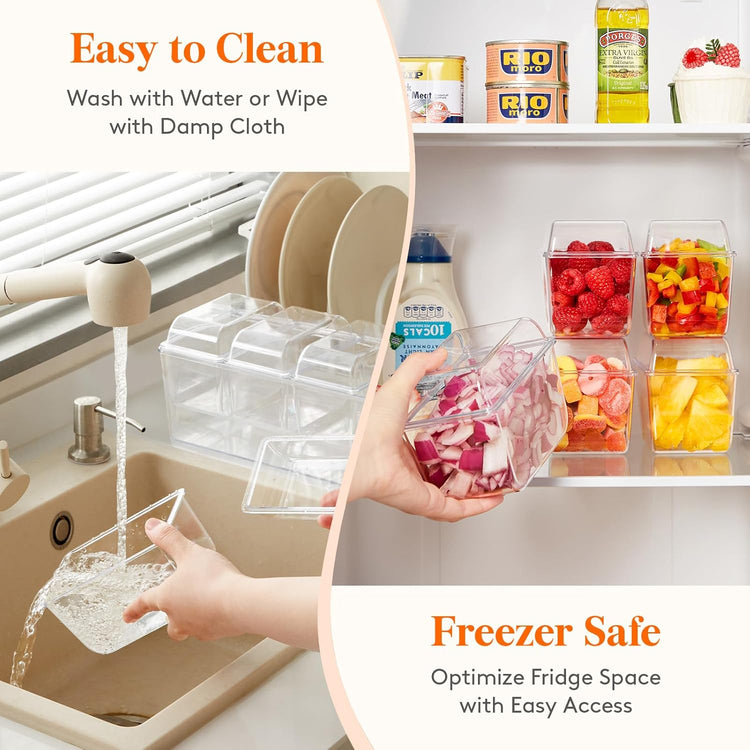 Lifewit Taco Bar Serving Set for Party with 4 Containers(2.5 Cup) & Components, Large Ice Chilled Condiment Caddy Organizer, Garnish Serving Tray Platter for Mimosa Bar Accessories, Fruit, Salad, Food