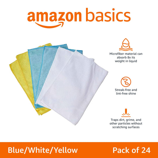 Microfiber Cleaning Cloths (24 Count)