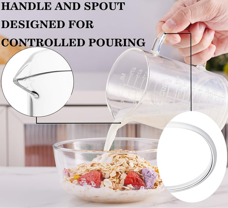 Ackers Etched Graduated Glass Measuring Cup