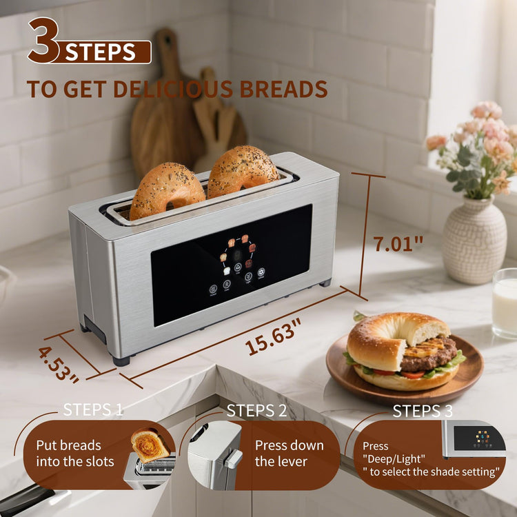 2 Slice Toaster with Touch Screen