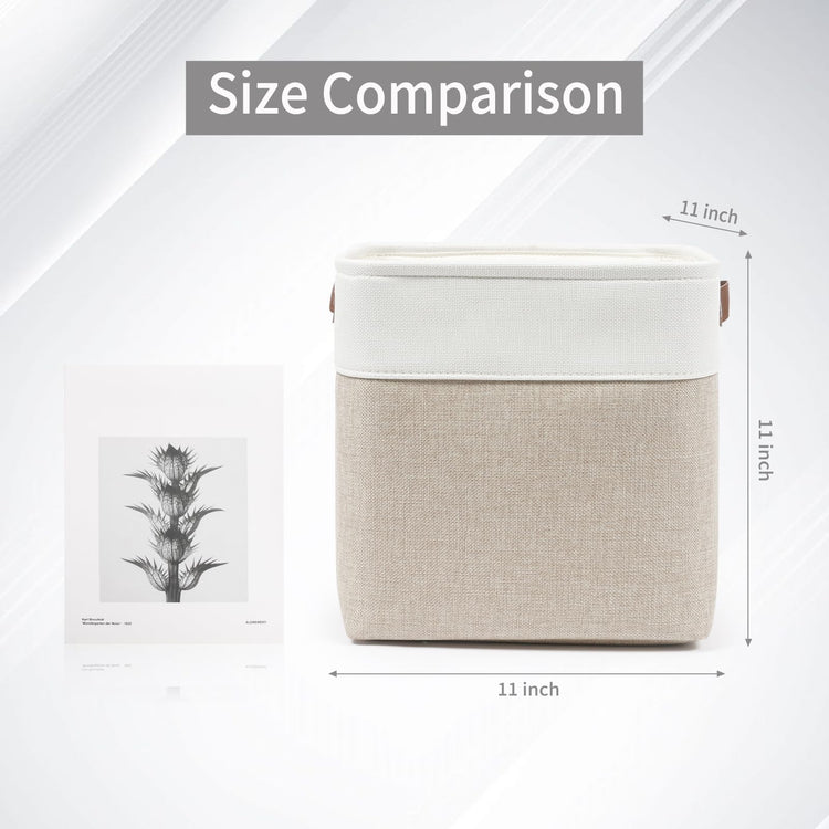 Collapsible Fabric Storage Cubes 11x11 Cube Storage Bins (4 Count)