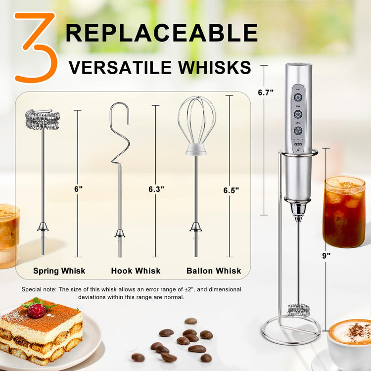 Handheld Milk Frother Wand for Coffee