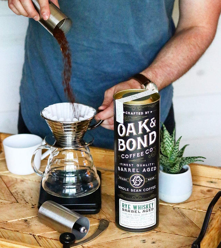 Rye Whiskey Barrel Aged Coffee (10 Ounce)