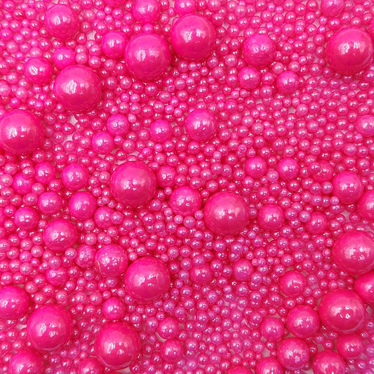 Edible Rose Pink Sugar Pearls Candy Sprinkles 120G (4.23 Ounce)