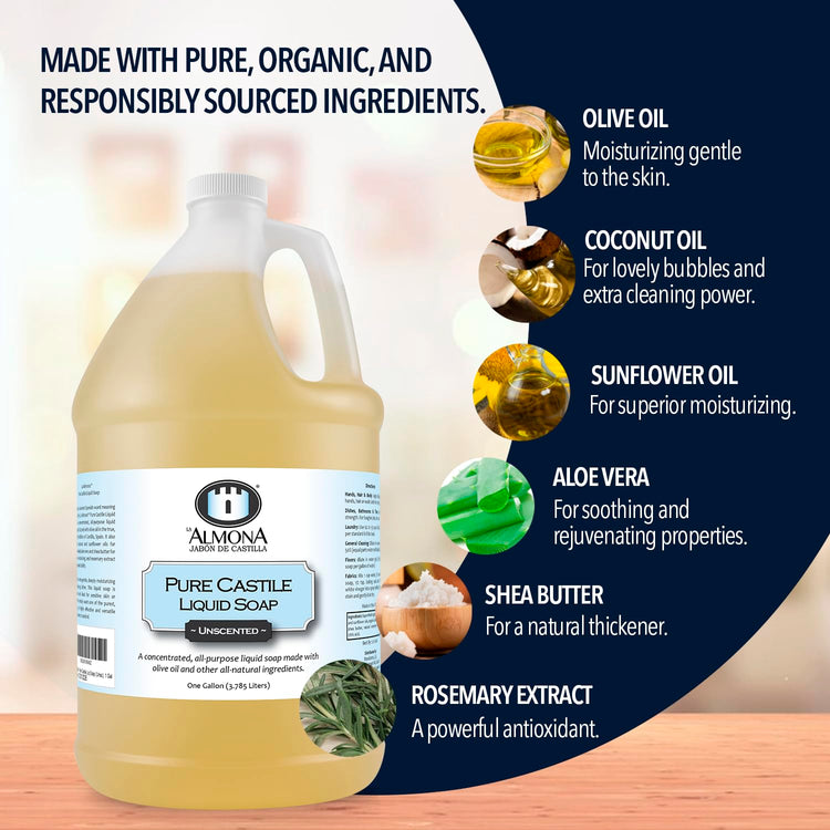 Pure Castile Liquid Soap (128 Fl Oz)