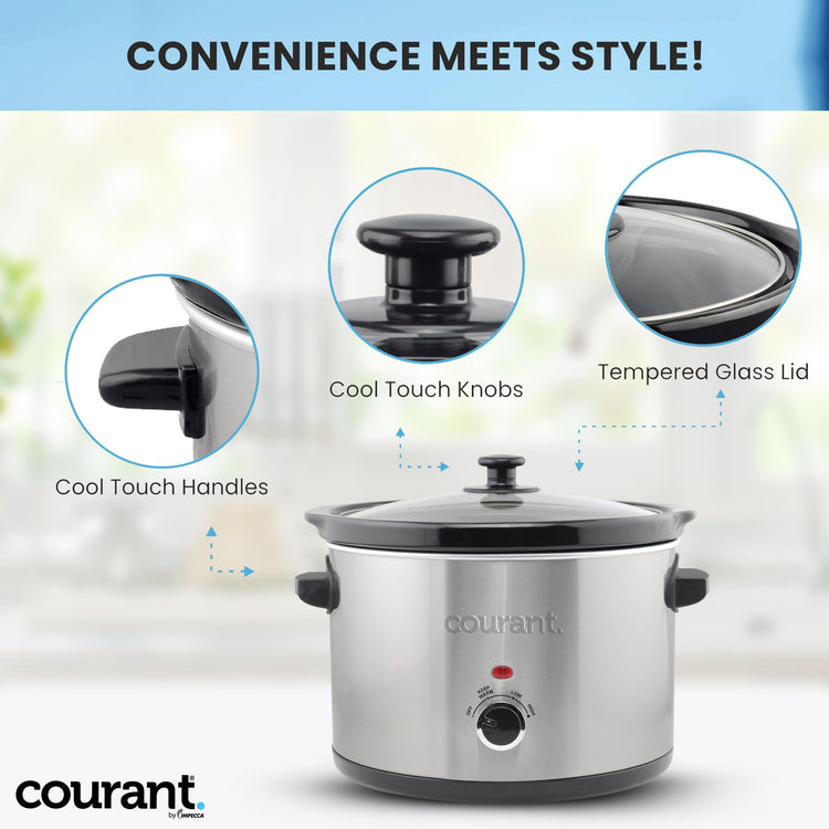 Slow Cooker 5.5 Quart Crock