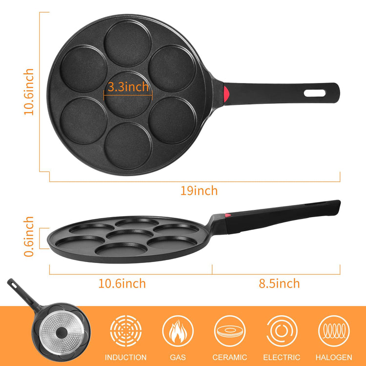 Pancake Pan Maker Nonstick Induction Compatible