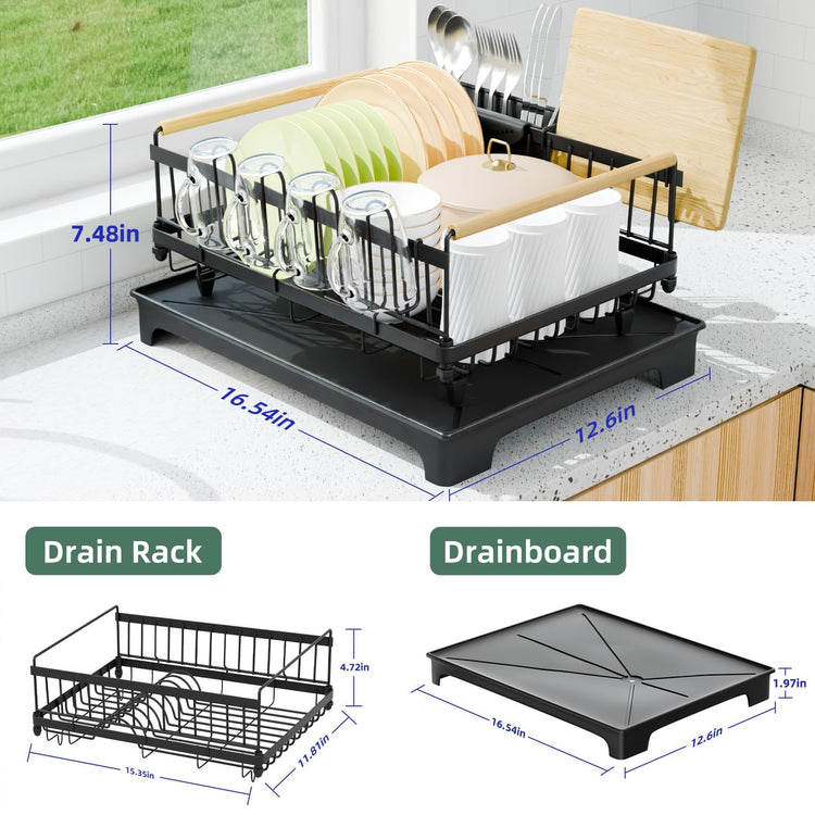 Dish Drying Rack with Auto