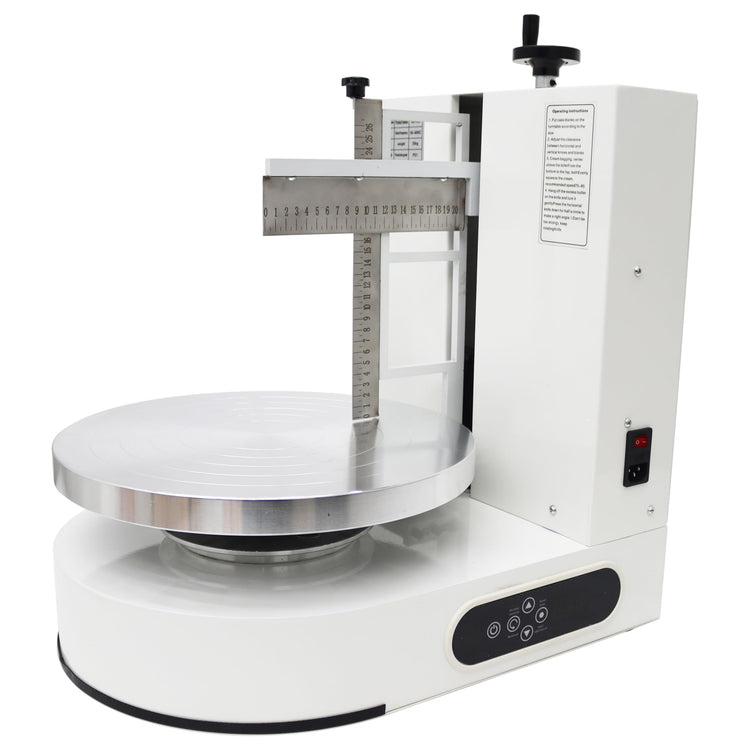 Cake Cream Spreading Frosting Icing Turntable Automatic Coating Machine with Graduated Scraper 60