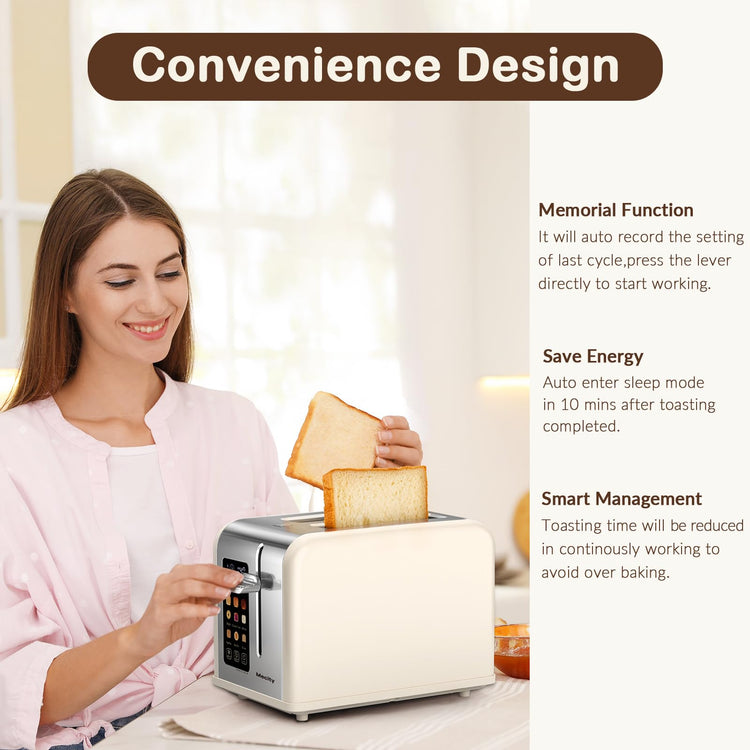 2 Slice Touch Screen Toaster