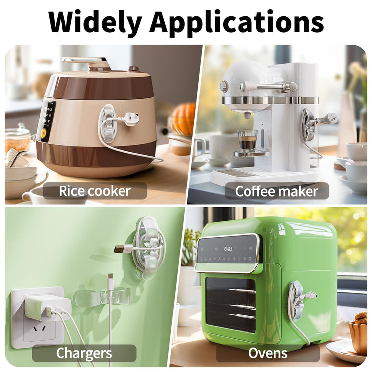 6PCS Clear Cord Organizer for Appliances