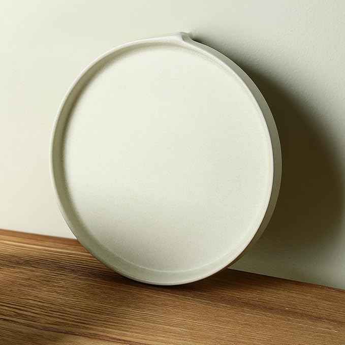 Stone Lain Bao 4-Piece Salad Plate Set Stoneware, Beige
