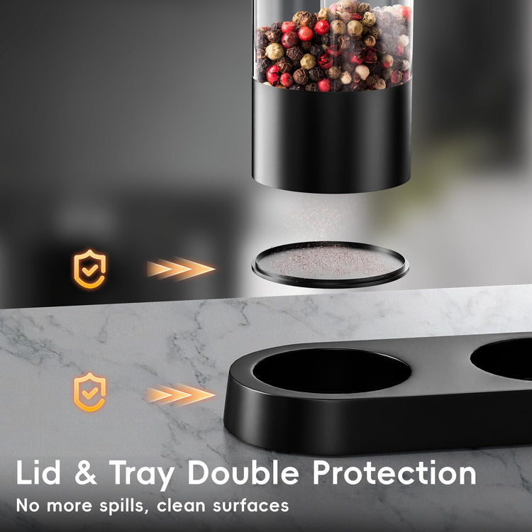 Electric Salt and Pepper Grinder Set