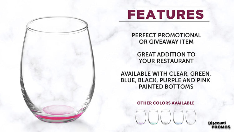 Stemless Wine Glasses by ARC 5.5 oz. Set of 12 (12 Count)