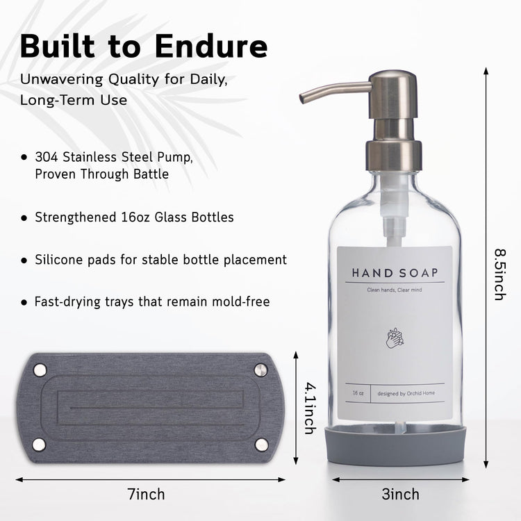 Luxury] Kitchen Soap Dispenser Set (7 Count)