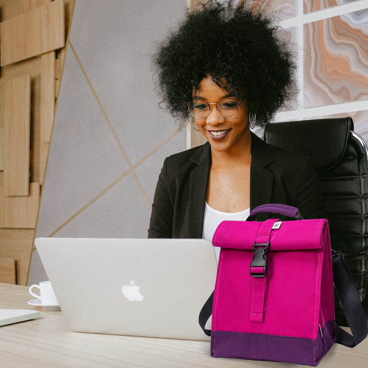 Insulated Lunch Bag Rolltop Lunch Box