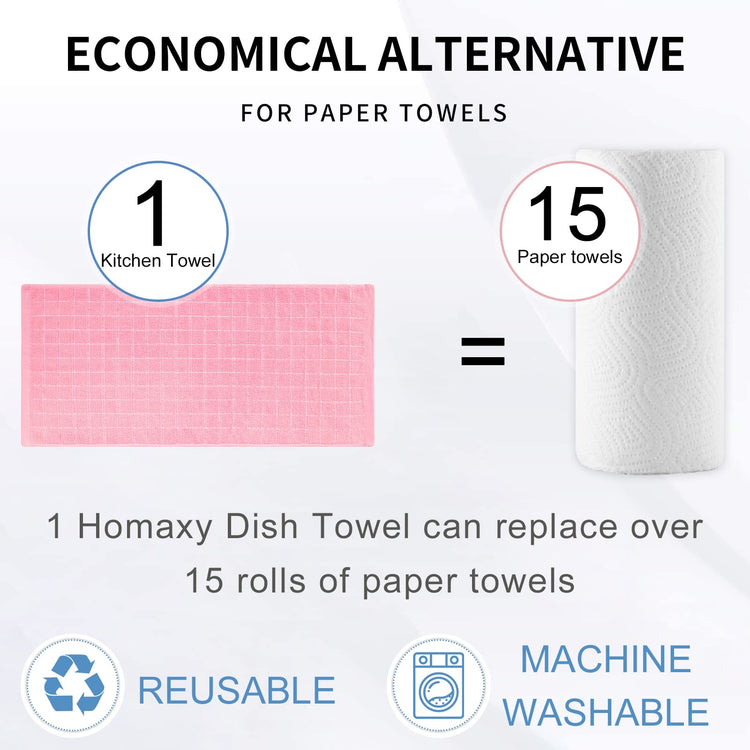 100% Cotton Terry Kitchen Towels (4 Count)