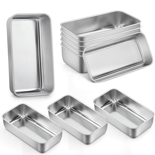 Loaf Pan 9 x 5 Inch Stainless Steel Bread Pan (10 Count)