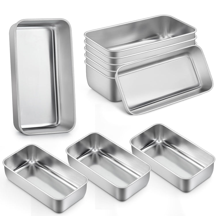 Loaf Pan 9 x 5 Inch Stainless Steel Bread Pan (10 Count)