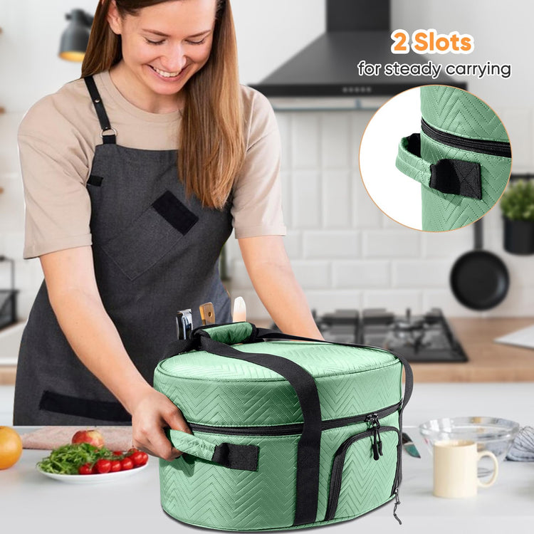 Insulated Slow Cooker Carrying Bag for 6
