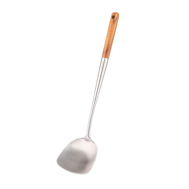 Wok Spatula 17 Inch Stainless Steel Wok Turner for Cast Iron Skillet