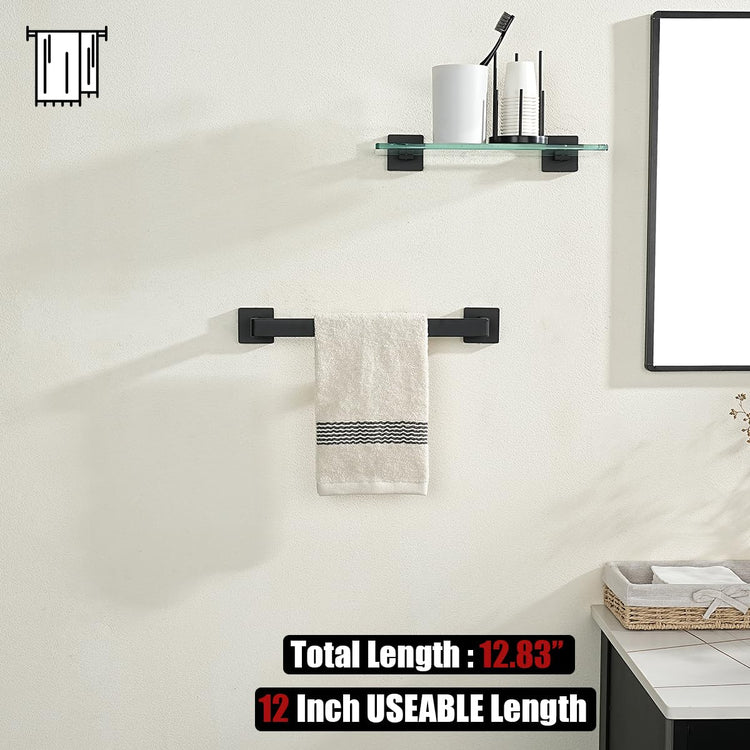 Black Towel Bar