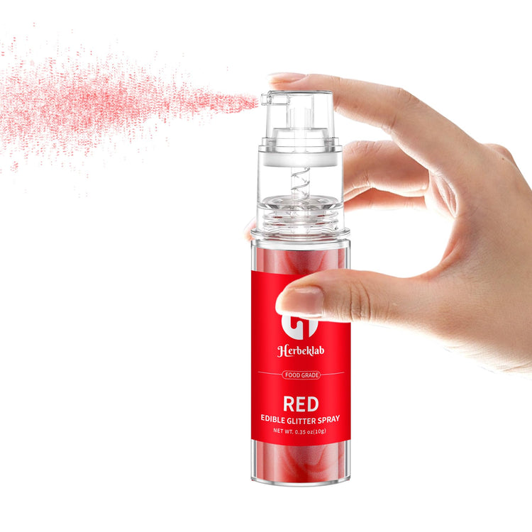 Red Edible Glitter Spray