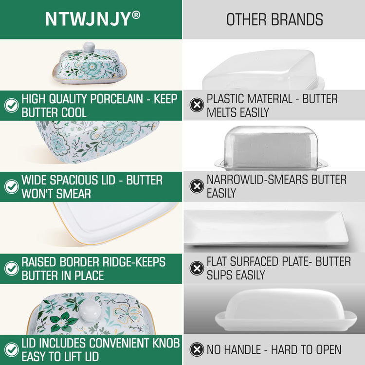Butter Dish With Lid For Countertop