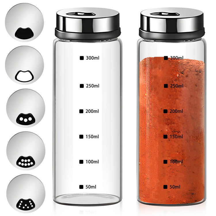 2Pcs Large Salt & Pepper Shakers (2 Count)