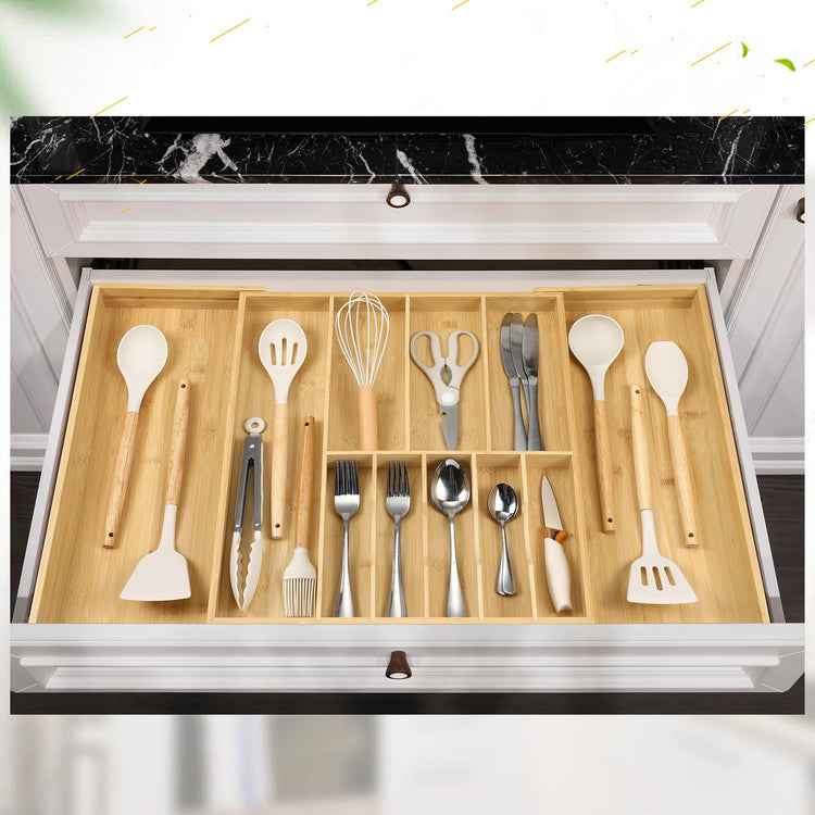 Silverware Organizer for Cabinet Drawer