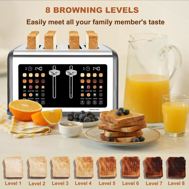 4 Slice Toaster Touch Screen (4 Count)