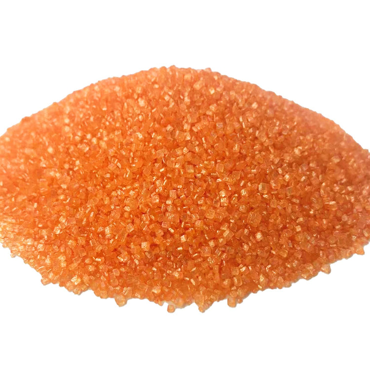 Orange Sanding Sugar for Baking Edible Sparkling Sugar Sprinkles Coarse Sugar Crystals for Baking Topping Cake Cookie Cupcake Topper Ice Cream Decoration Supplies 3.2 OZ