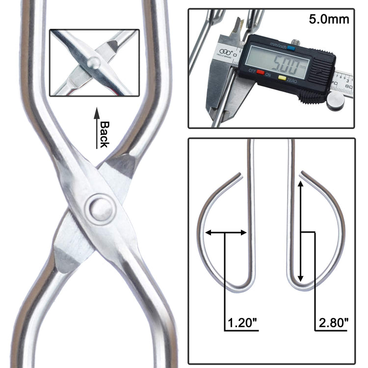 Stainless Steel Kitchen Scissor Tongs Set